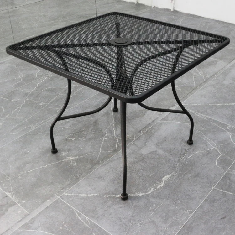 4 Seats Outdoor Garden Furniture Set Patio Dining Table and Chair with Umbrella Set