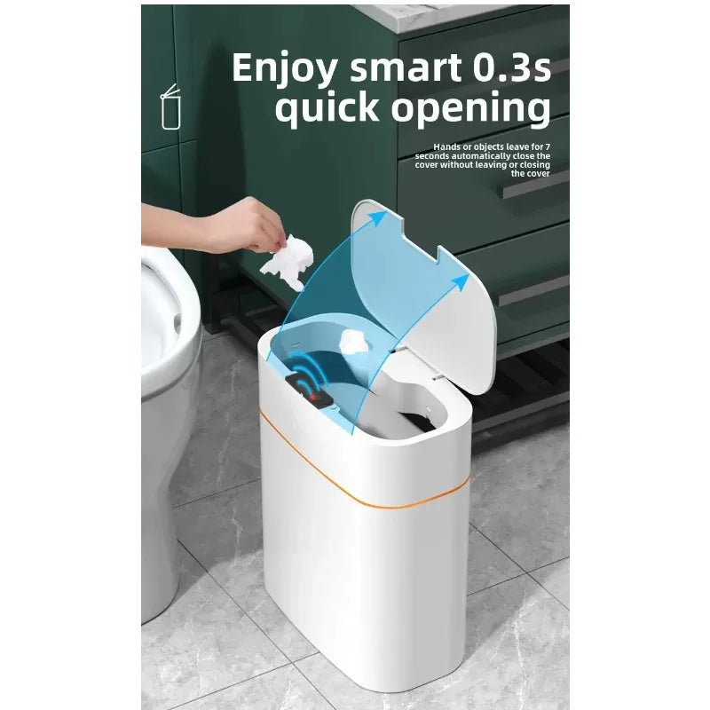 Smart sensor trash can for home use